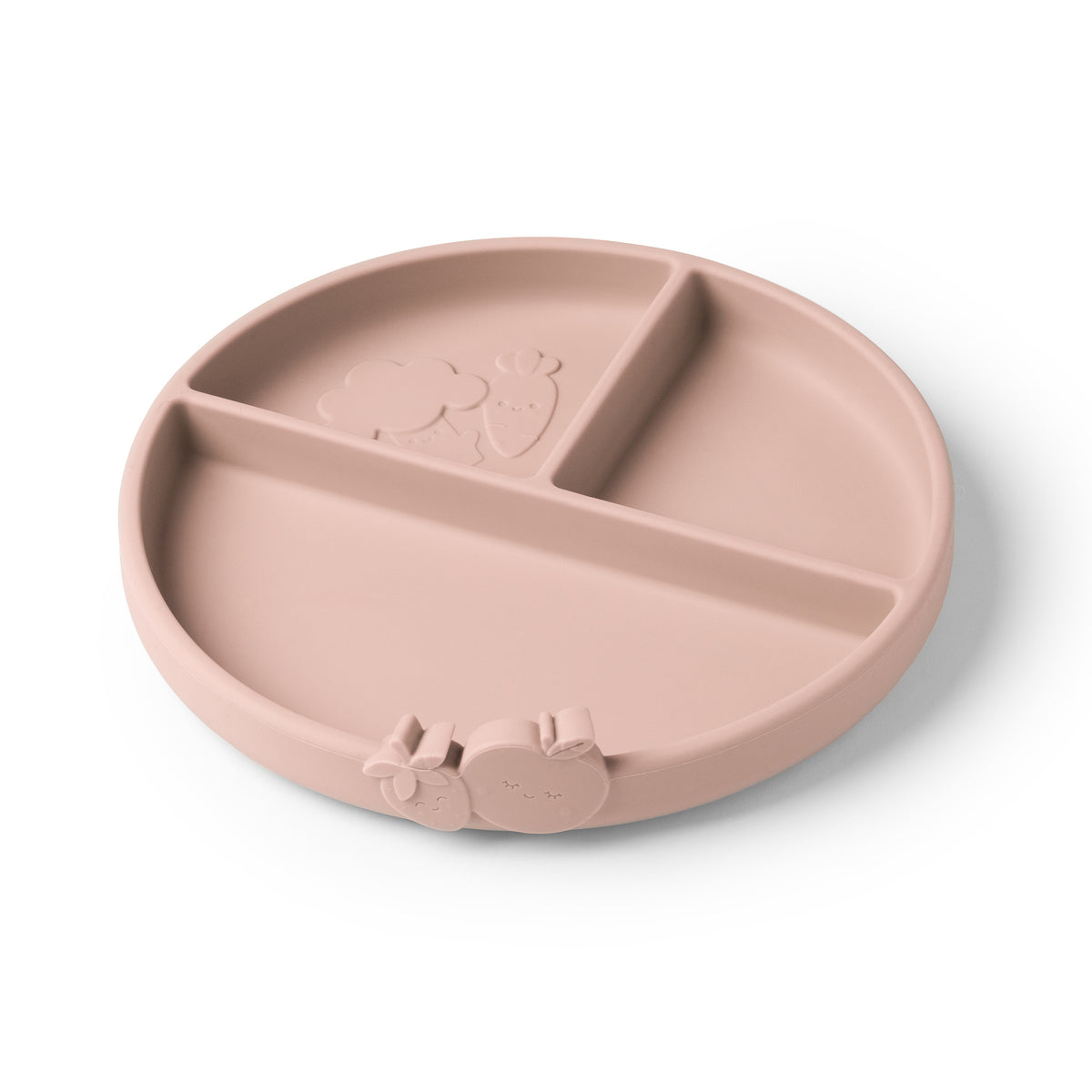 Silicone Compartment Plate Blushberry