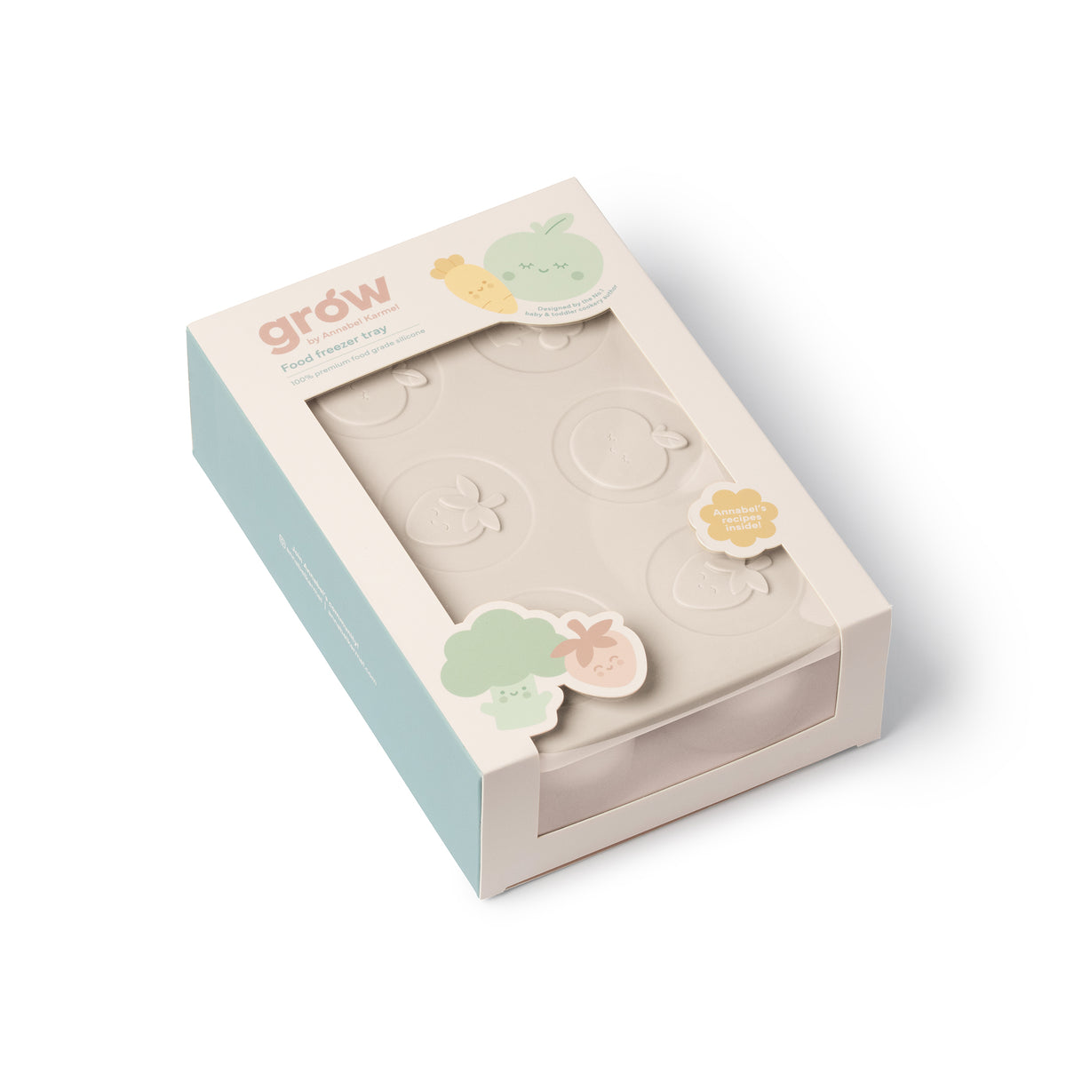 Silicone Food Freezer Tray – Warm Stone