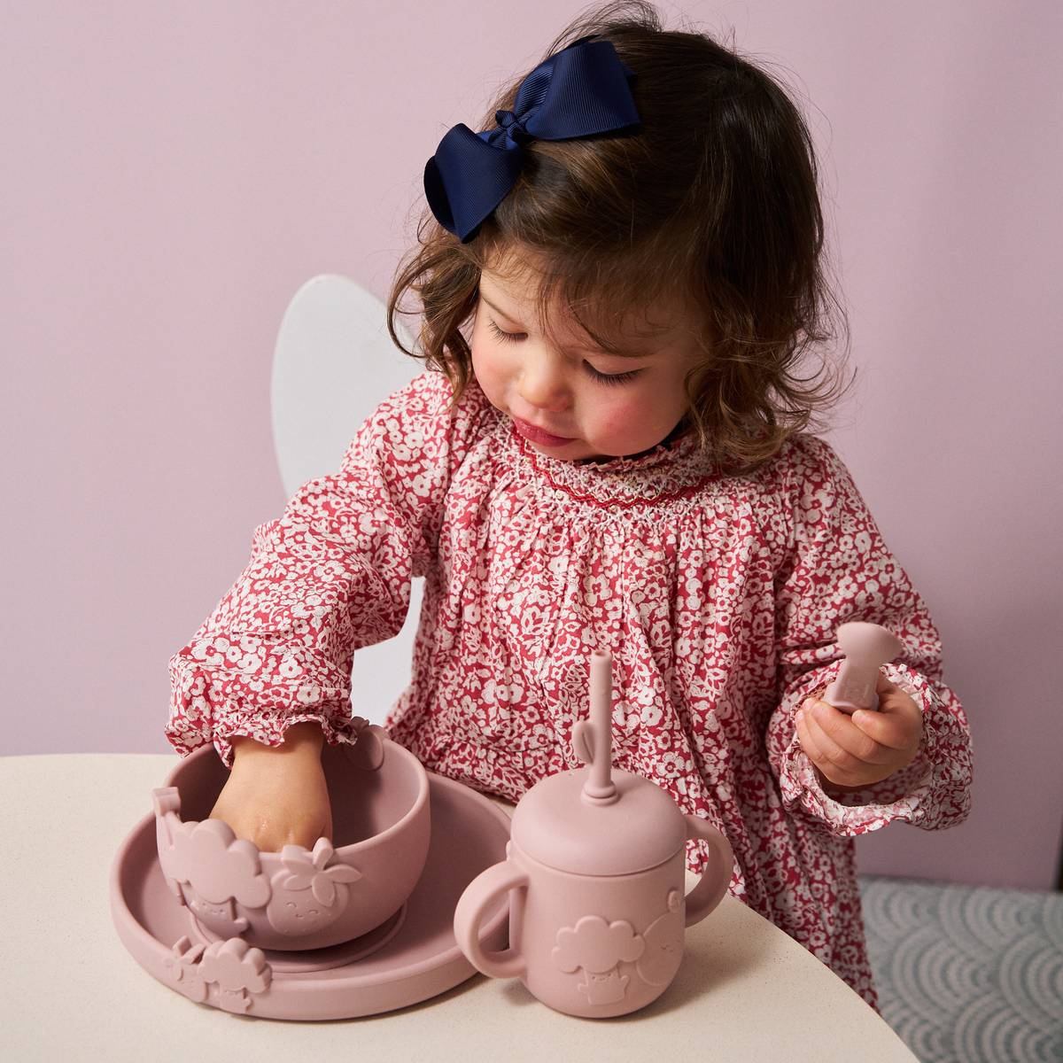 Silicone Mealtime Gift Set – Blushberry