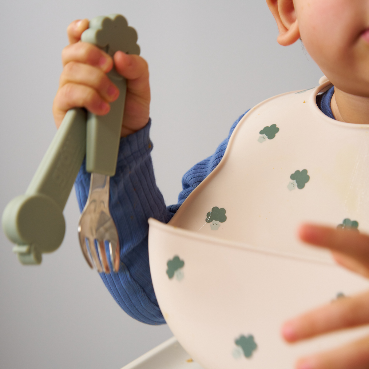 Silicone Cutlery Set - Soft Sage