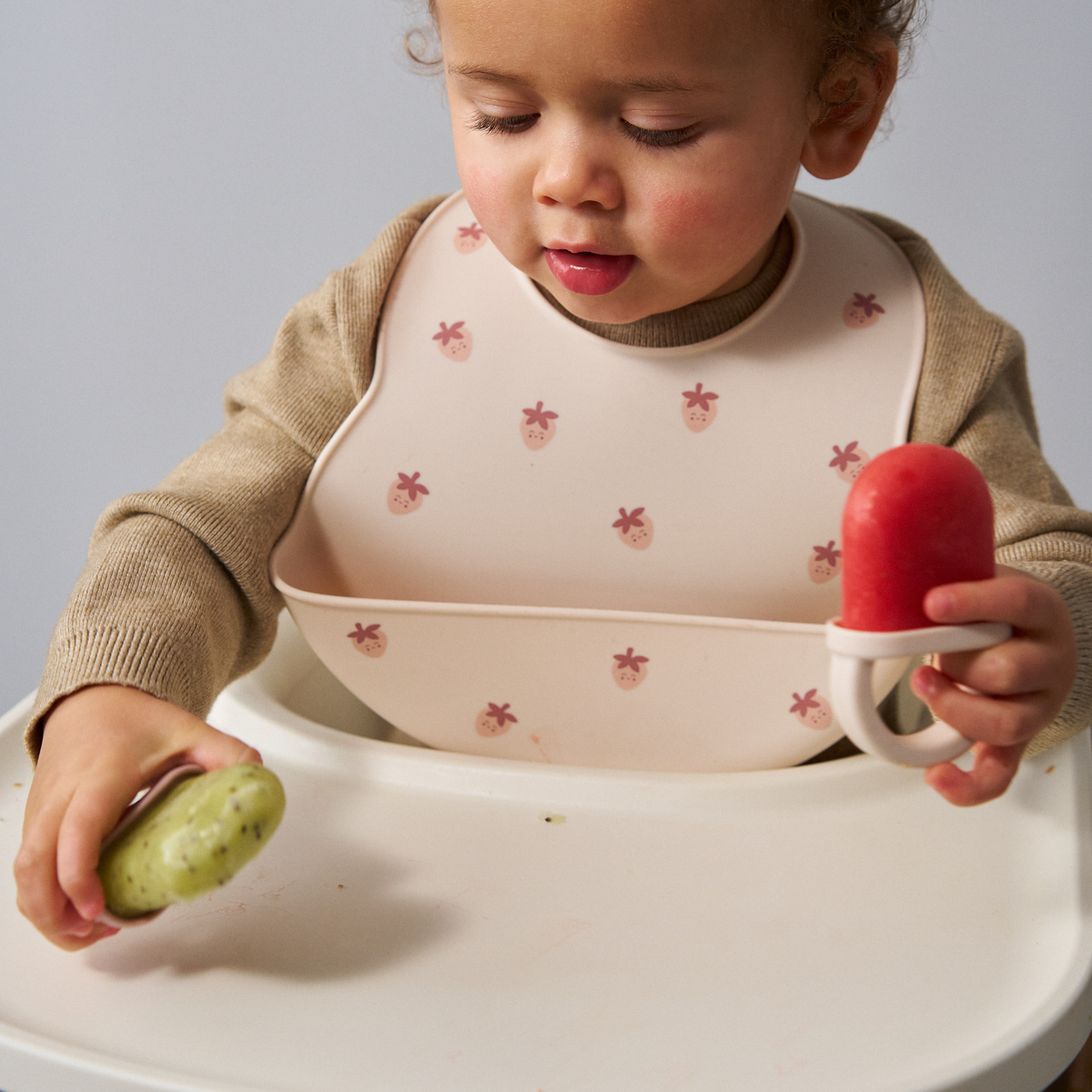 Silicone Popsicle Tray - Warm Stone
