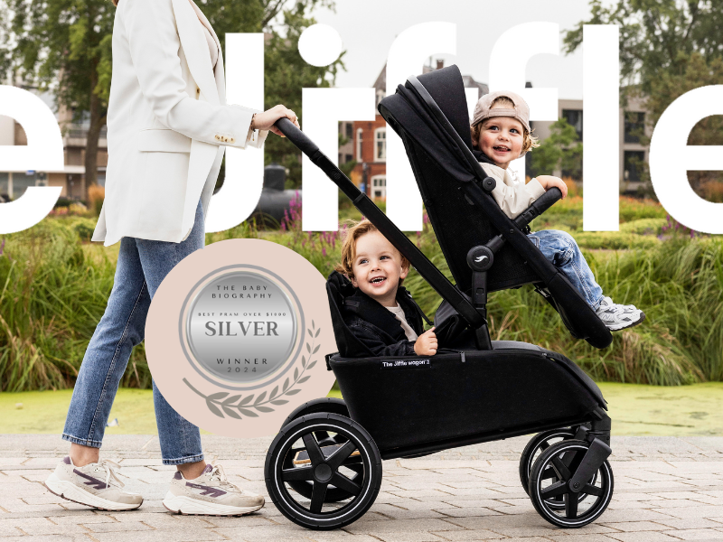 The Jiffle wagon WINS Baby Biography Silver 2024 ‘Best Pram over $1000’