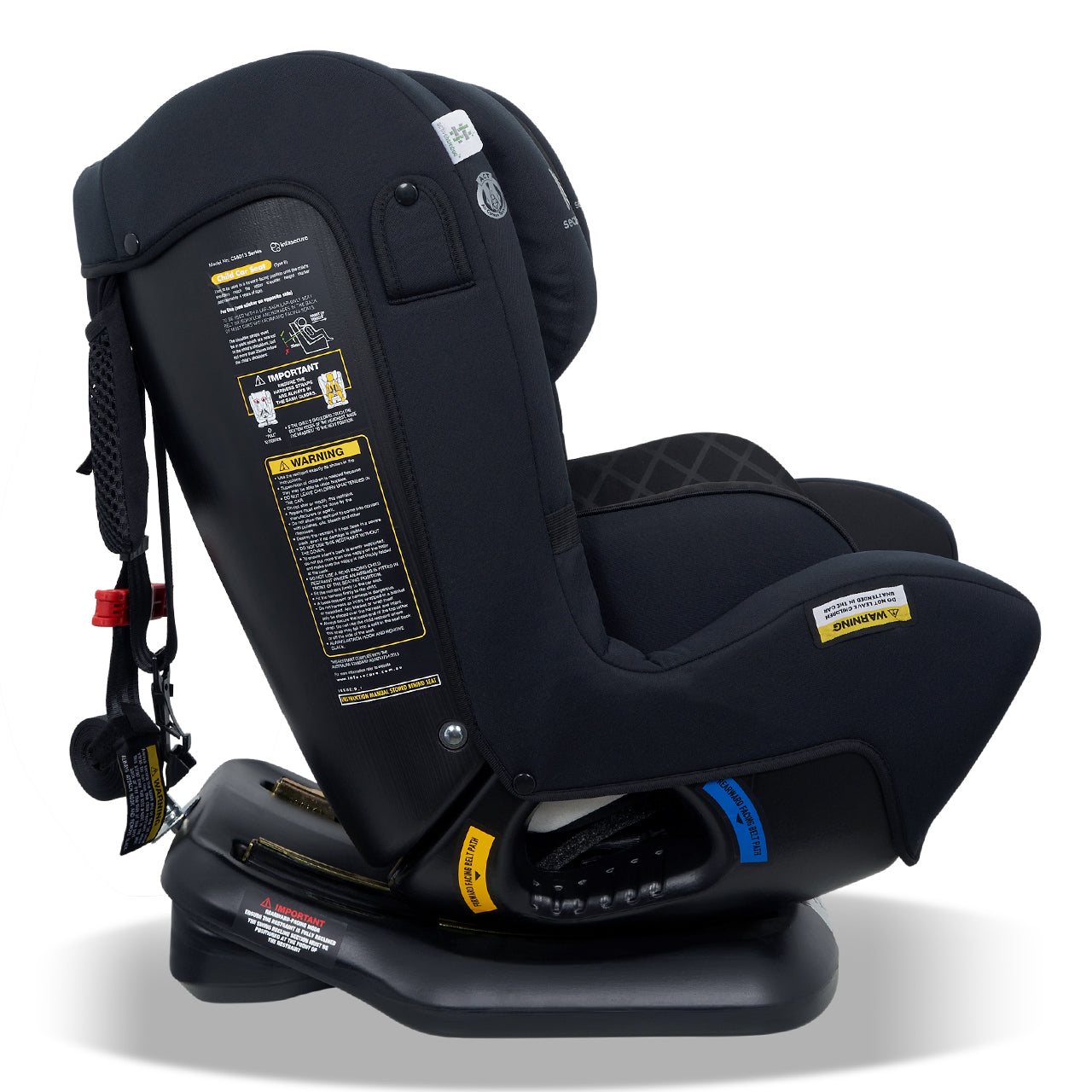 InfaSecure Quattro Onyx Convertible Car Seat 0 4 ISOFix Infa Group