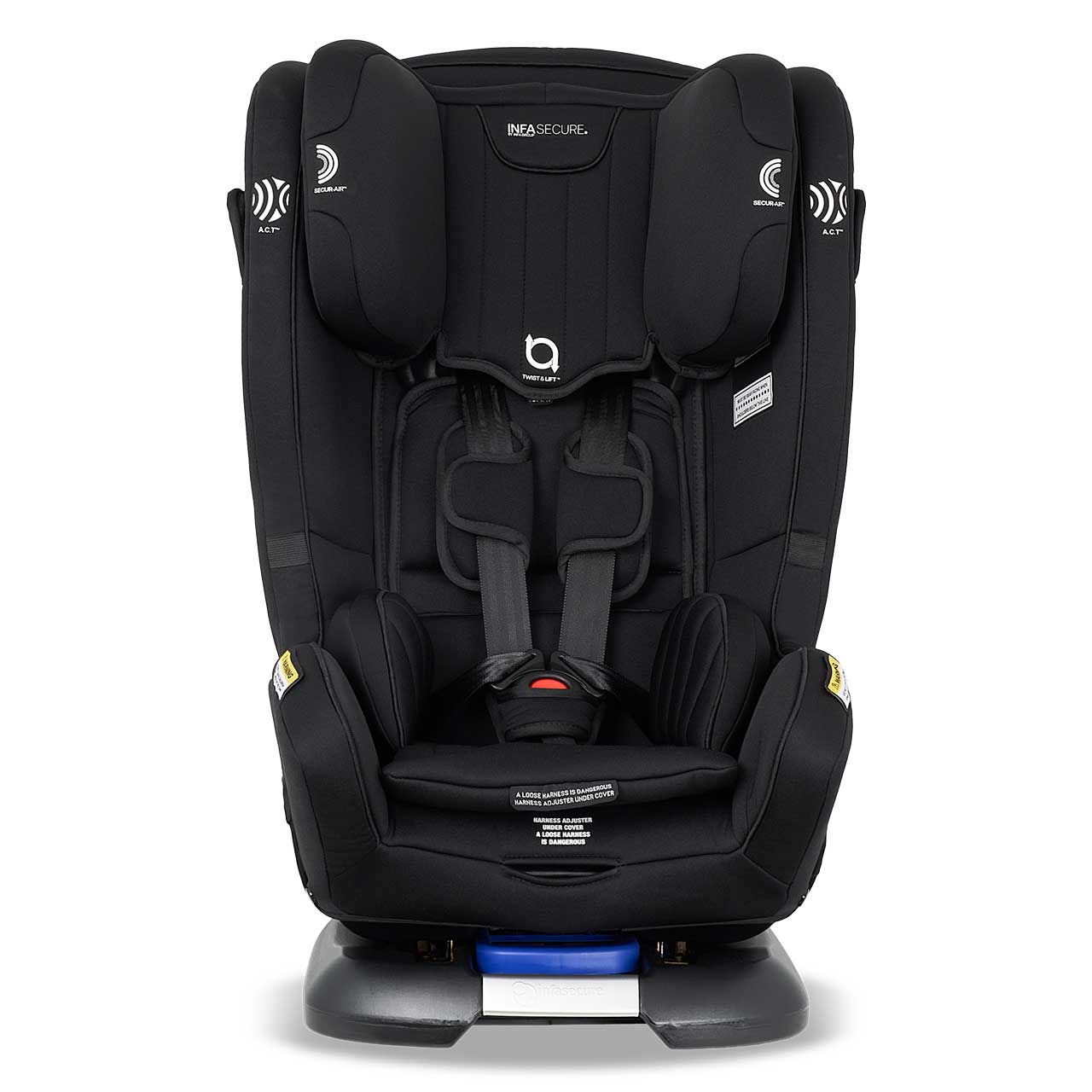 InfaSecure Assure Black Convertible Car Seat (0-8) Infa Group
