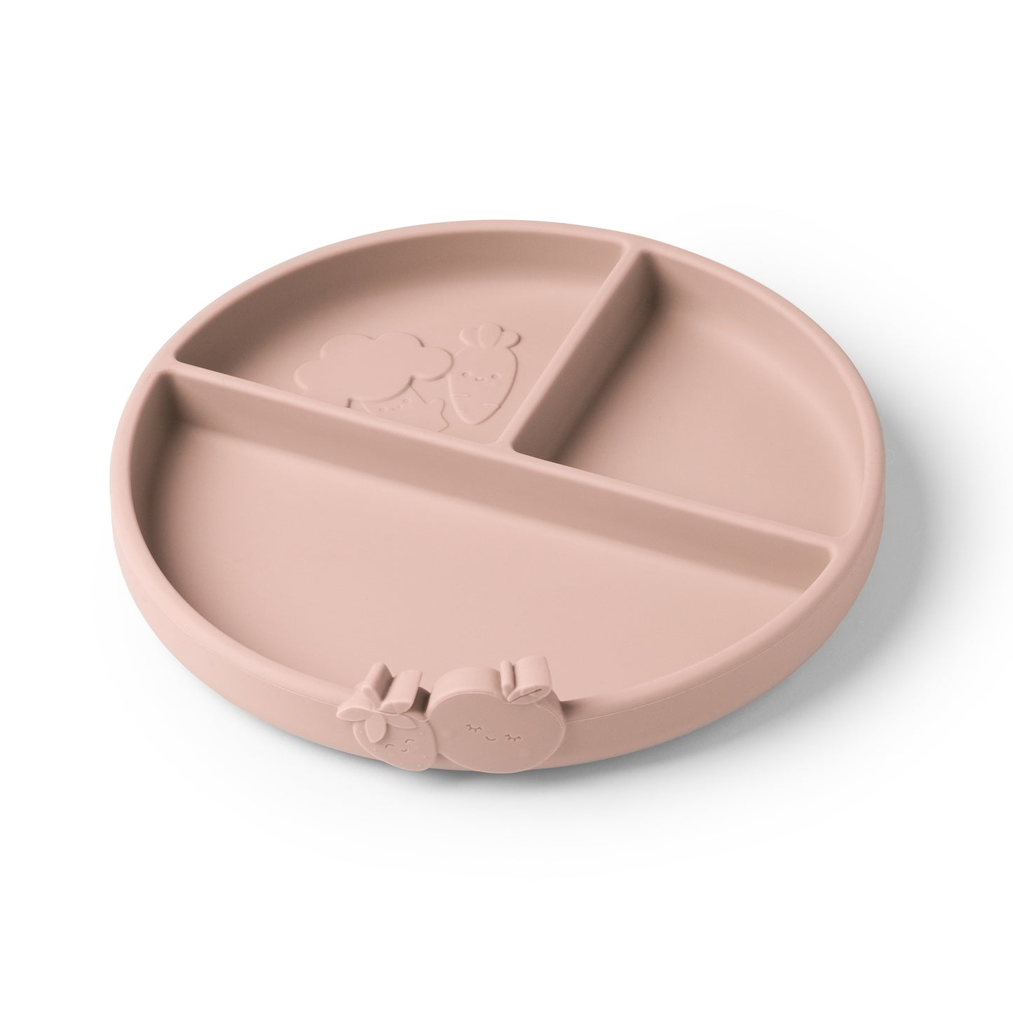 Silicone Compartment Plate Blushberry