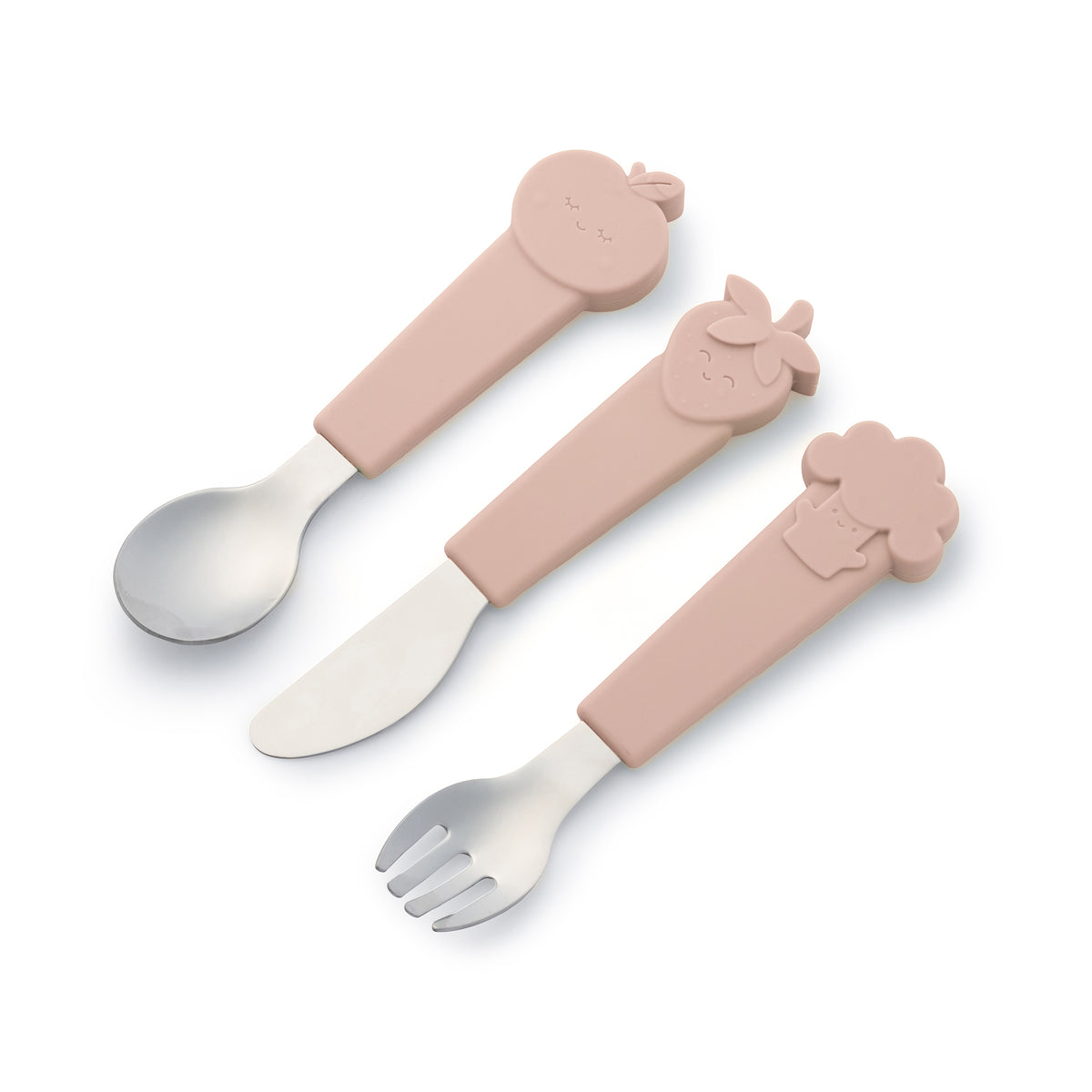 Silicone Cutlery Set - Blushberry