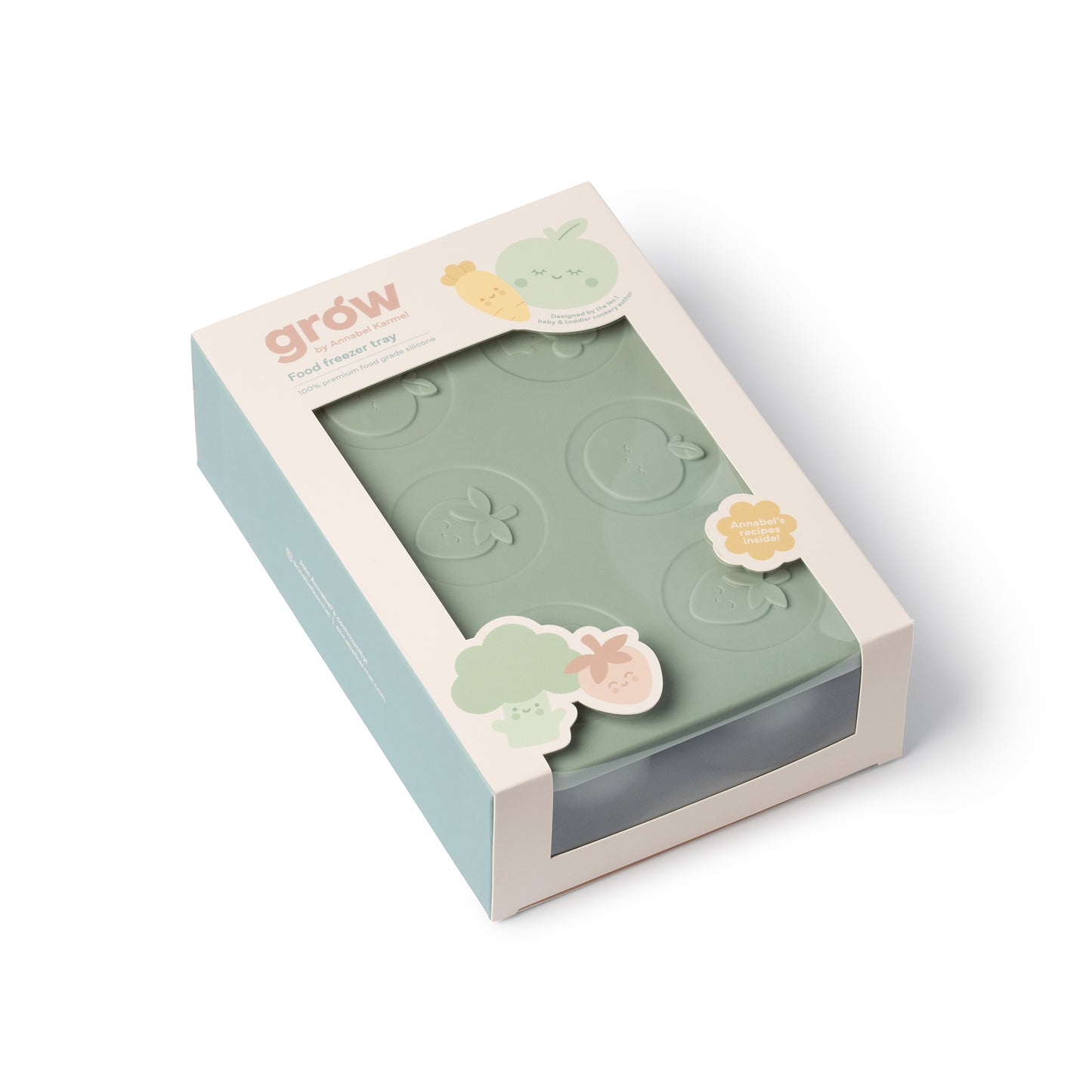 Silicone Food Freezer Tray – Soft Sage