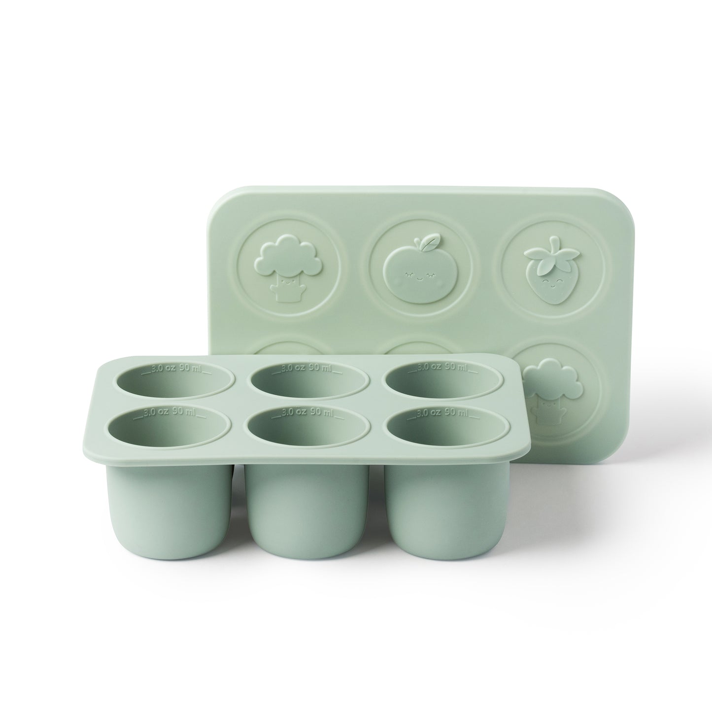 Silicone Food Freezer Tray – Soft Sage