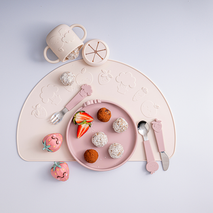 Silicone Cutlery Set - Blushberry