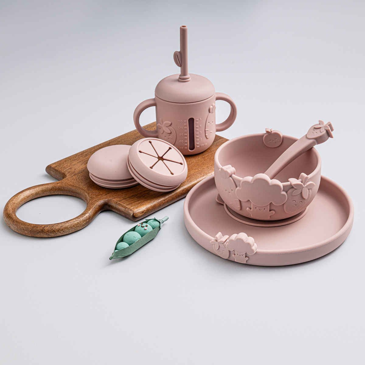 Silicone Mealtime Gift Set – Blushberry