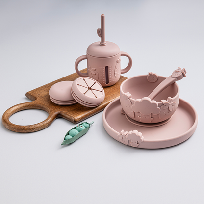 Silicone Mealtime Gift Set – Blushberry
