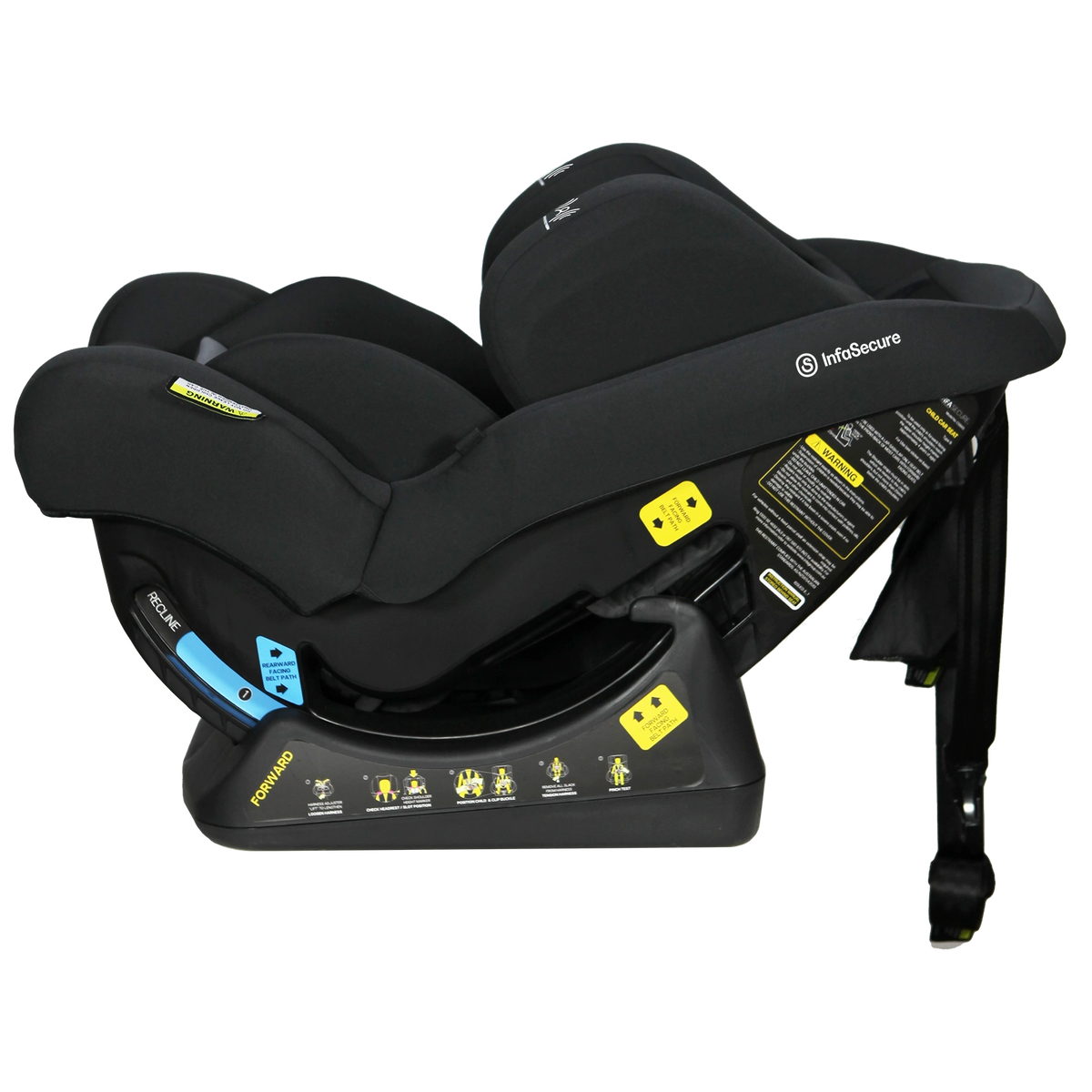 InfaSecure Rapid in black, shown from the side