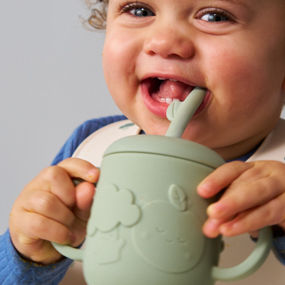 Silicone Mealtime Gift Set – Soft Sage