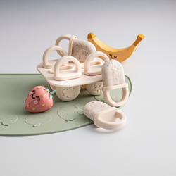 Silicone Popsicle Tray - Warm Stone