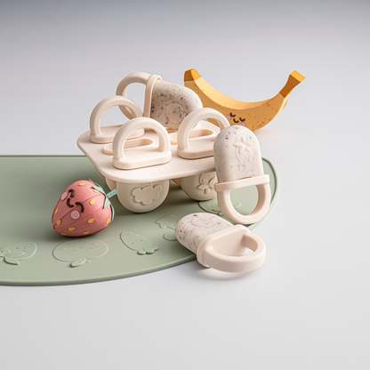 Silicone Popsicle Tray - Warm Stone