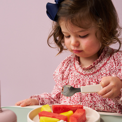 Silicone Cutlery Set - Warm Stone