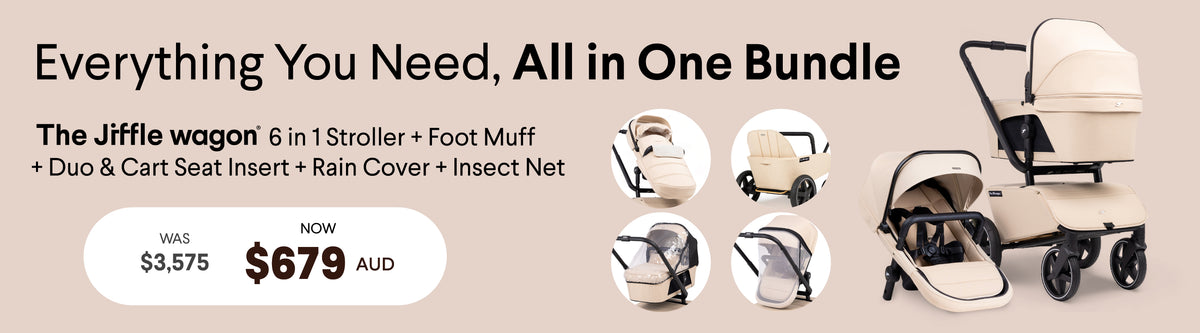 The Jiffle 6 in 1 wagon stroller
