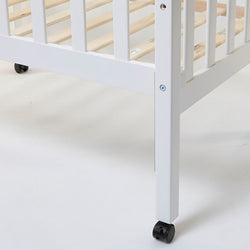 Elm Compact Cot & Foam Mattress Package - White