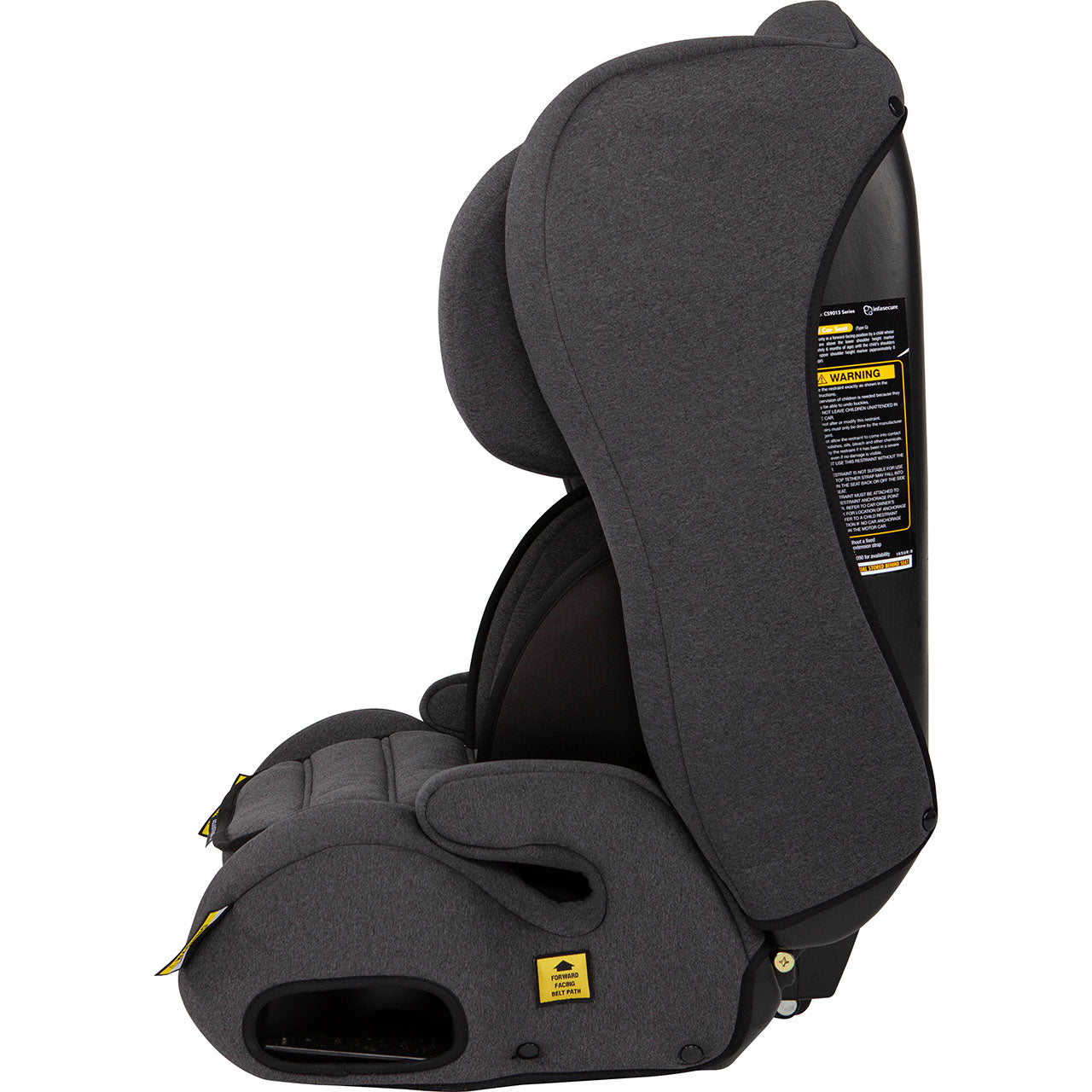 Infasecure car seat installation forward clearance facing